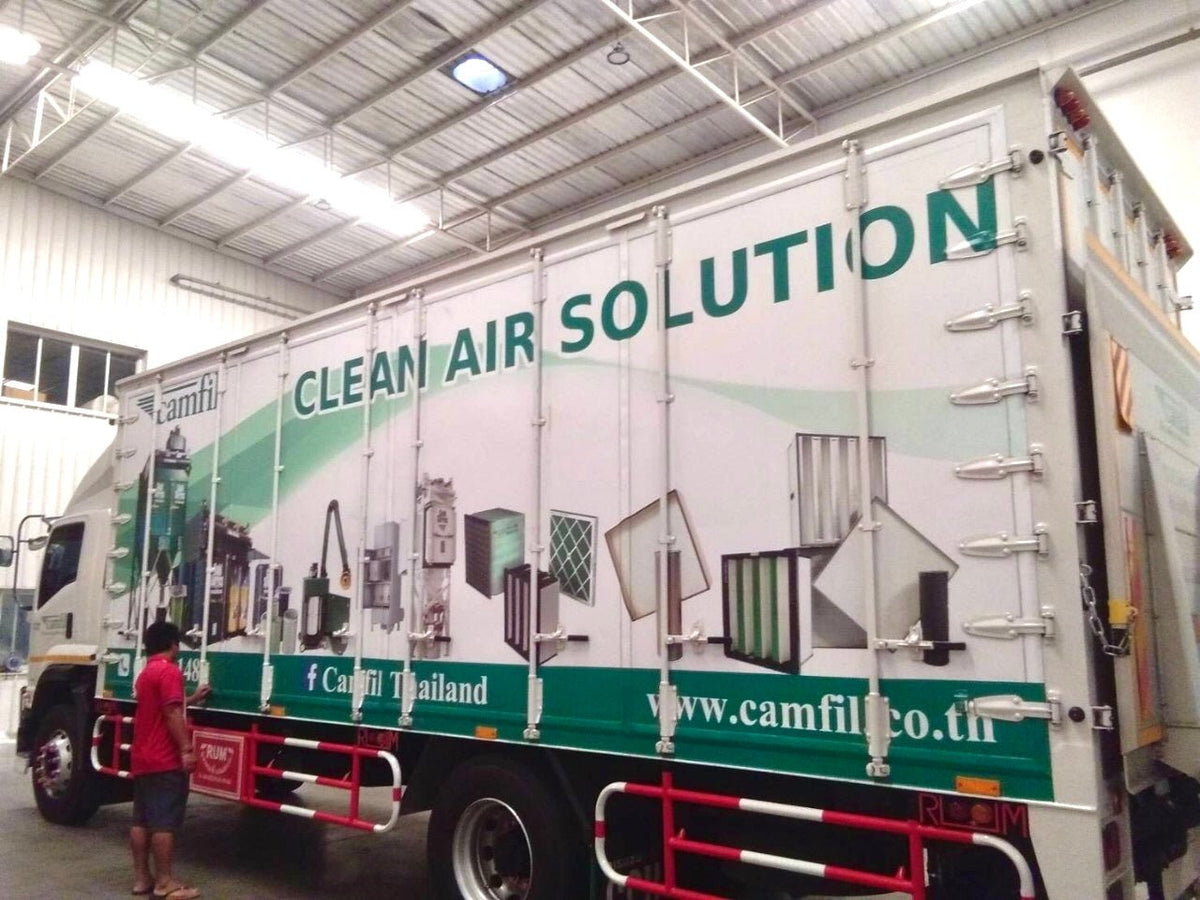 สติ๊กเกอร์ติดรถ 6 ล้อ พิมพ์คมชัด วัสดุทนทาน เหมาะสำหรับโฆษณา โปรโมชัน และสร้างเอกลักษณ์แบรนด์