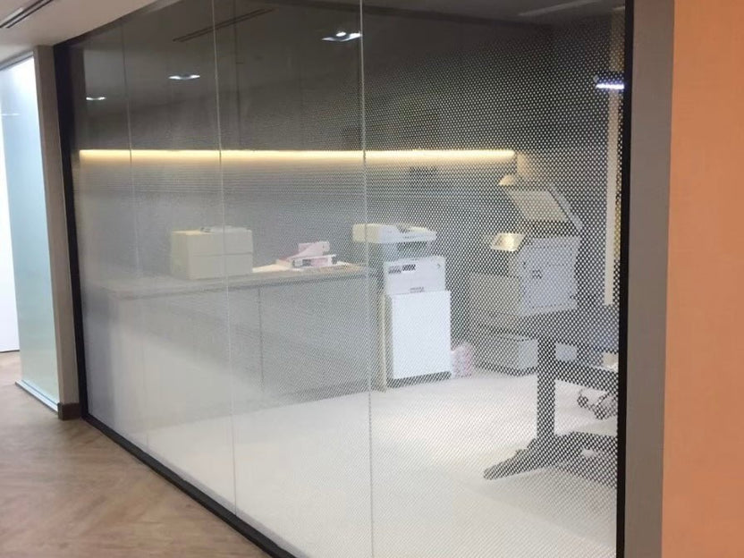 สติ๊กเกอร์ฝ้าติดกระจกห้องประชุมบริษัท