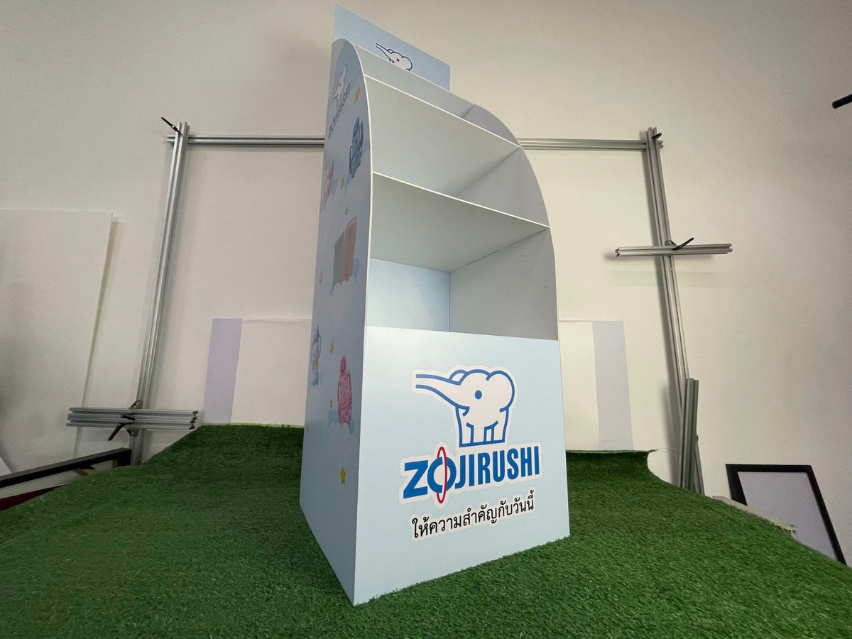 ชั้นวางสินค้าราคาถูก เชลฟ์ดิสเพลย์ Shelf Display แข็งแรง น้ำหนักเบา เหมาะสำหรับโชว์สินค้าในร้านค้า และงานอีเวนต์