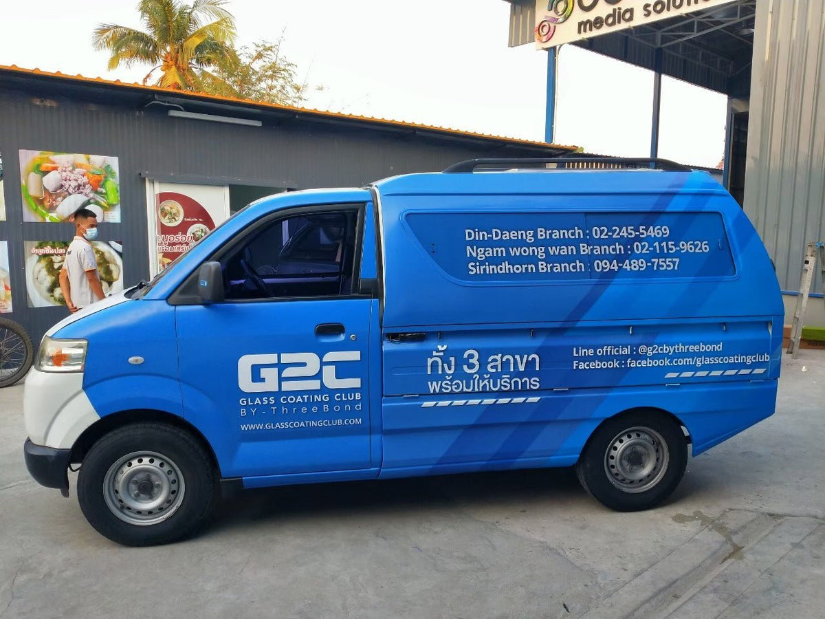 สติ๊กเกอร์ติดรถกระบะ แครี่บอย Carryboy พิมพ์คมชัด วัสดุทนทาน เหมาะสำหรับงานโฆษณา โปรโมชัน และตกแต่งรถกระบะ