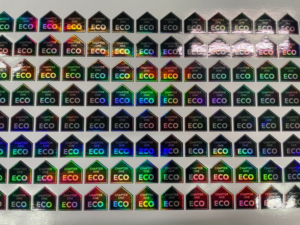 สติ๊กเกอร์โฮโลแกรม Hologram Sticker กันปลอม สะท้อนแสงหลากสี เพิ่มมูลค่าแบรนด์ เหมาะสำหรับฉลากสินค้า และงานพรีเมียม