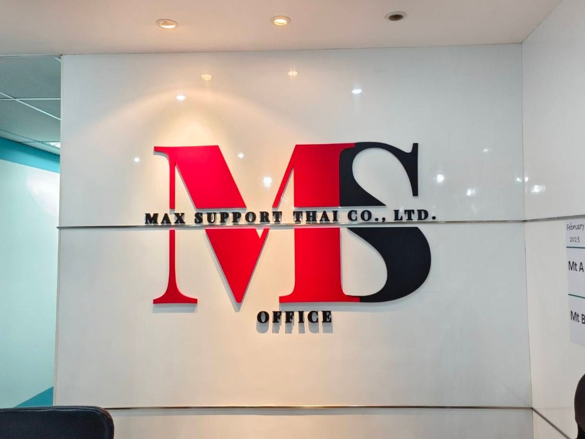 ป้ายไดคัทอะคริลิค ตัวนูน พิมพ์คมชัด ดีไซน์สวยหรู แข็งแรงทนทาน เหมาะสำหรับป้ายบริษัท ป้ายร้านค้า และงานตกแต่งอาคาร