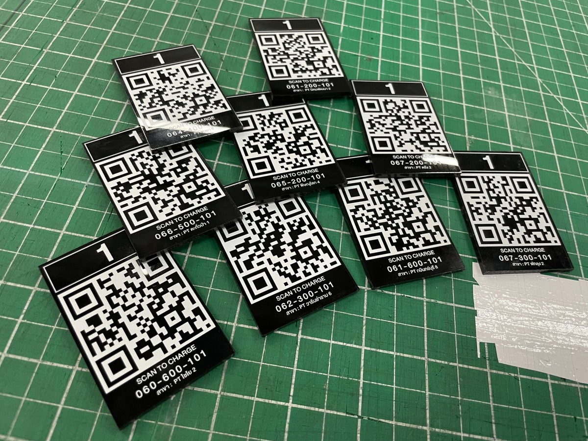 ป้ายคิวอาร์โค้ด QR Code พิมพ์คมชัด สแกนง่าย เหมาะสำหรับป้ายร้านค้า งานอีเวนต์ และโปรโมชัน