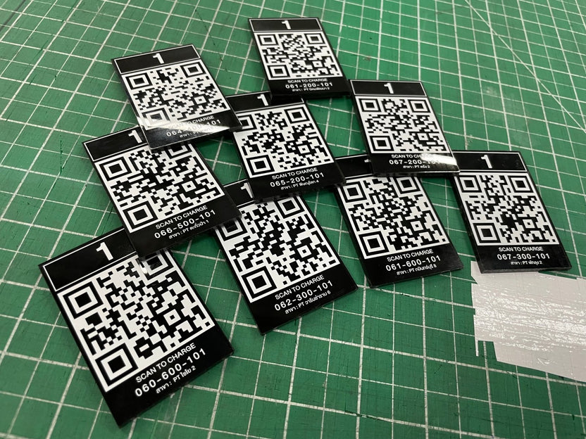 ป้ายคิวอาร์โค้ด QR Code พิมพ์คมชัด สแกนง่าย เหมาะสำหรับป้ายร้านค้า งานอีเวนต์ และโปรโมชัน