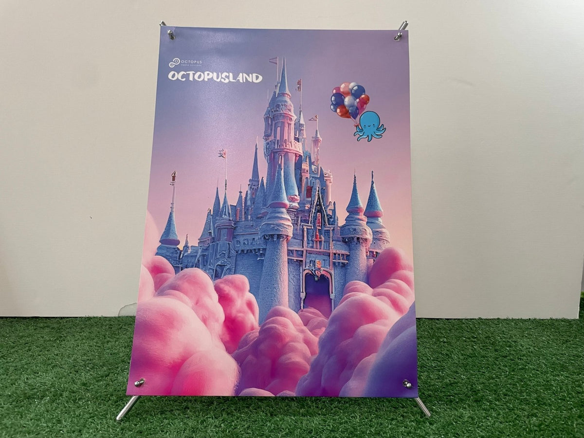 X-Stand Mini ตั้งโต๊ะ น้ำหนักเบา พกพาสะดวก เหมาะสำหรับงานโปรโมชันและประชาสัมพันธ์