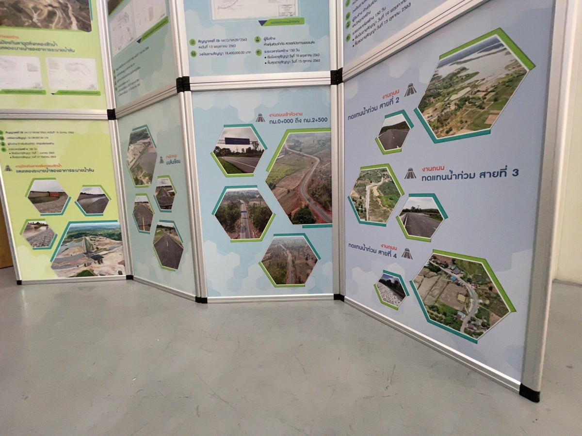 ฉาก Panel - Folded Partition กั้นพื้นที่ พับเก็บได้ ใช้งานสะดวก เหมาะสำหรับงานอีเวนต์และนิทรรศการ