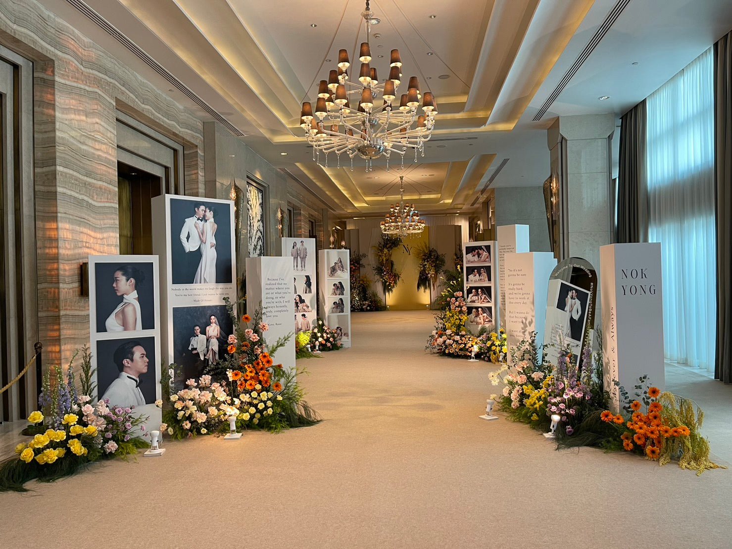 ป้ายงานแต่ง รูปพรีเวดดิ้ง และป้ายโฟมบอร์ด พิมพ์คมชัด ดีไซน์สวย เหมาะสำหรับงานแต่ง งานอีเวนต์ และตกแต่งสถานที่พิเศษ