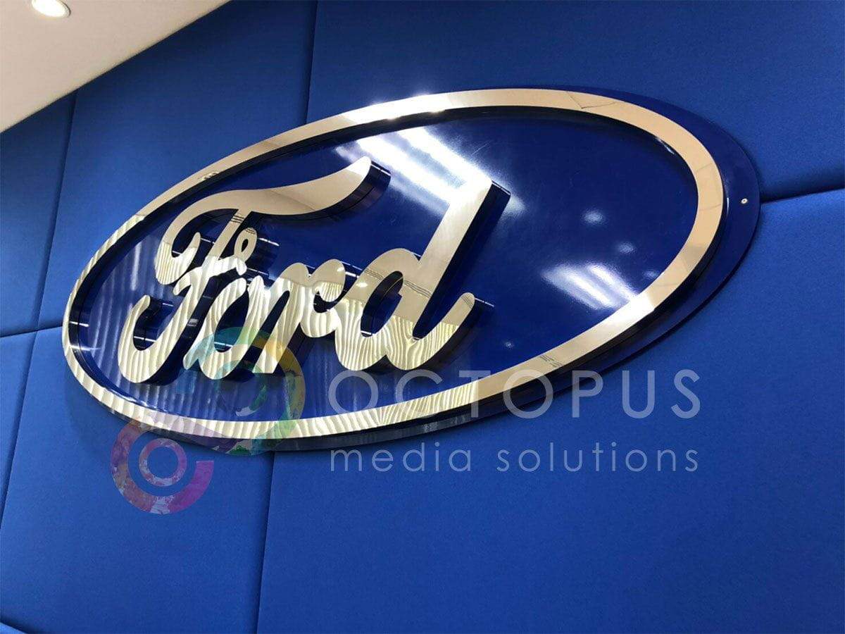 ป้ายตัวอักษรสแตนเลส Stainless Steel Letter Signage หรูหรา แข็งแรง ทนทาน เหมาะสำหรับป้ายบริษัท อาคาร และงานตกแต่ง