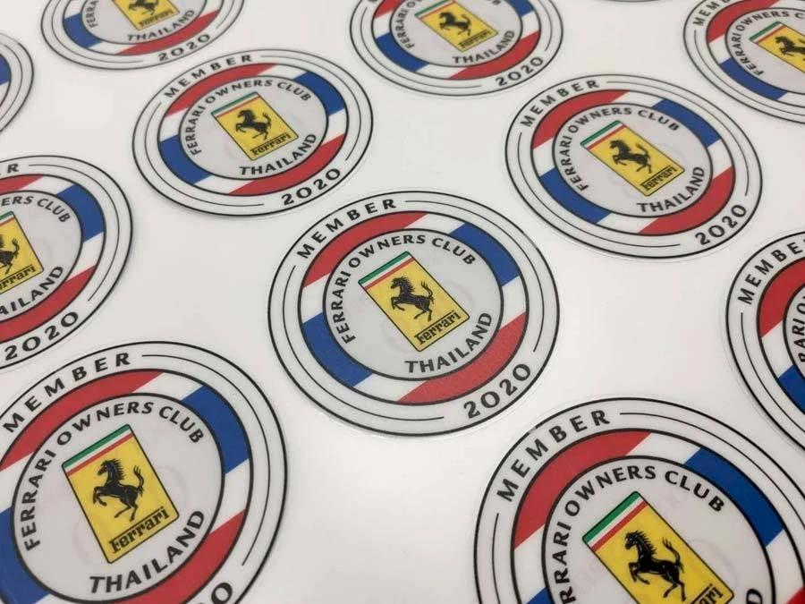 สติ๊กเกอร์สูญญากาศ ไม่มีกาว vacuum sticker พรบ. รถยนต์ สติกเกอร์ติดกระจกรถ สติ๊กเกอร์ติดกระจกสูญญากาศ